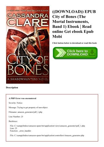 City Of Bones Cassandra Clare Epub
